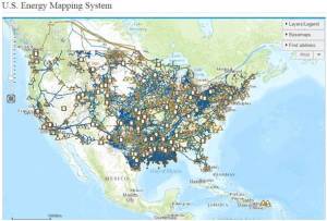 Energy Map US showing pipelines that may not be assessed in a Phase I ESA