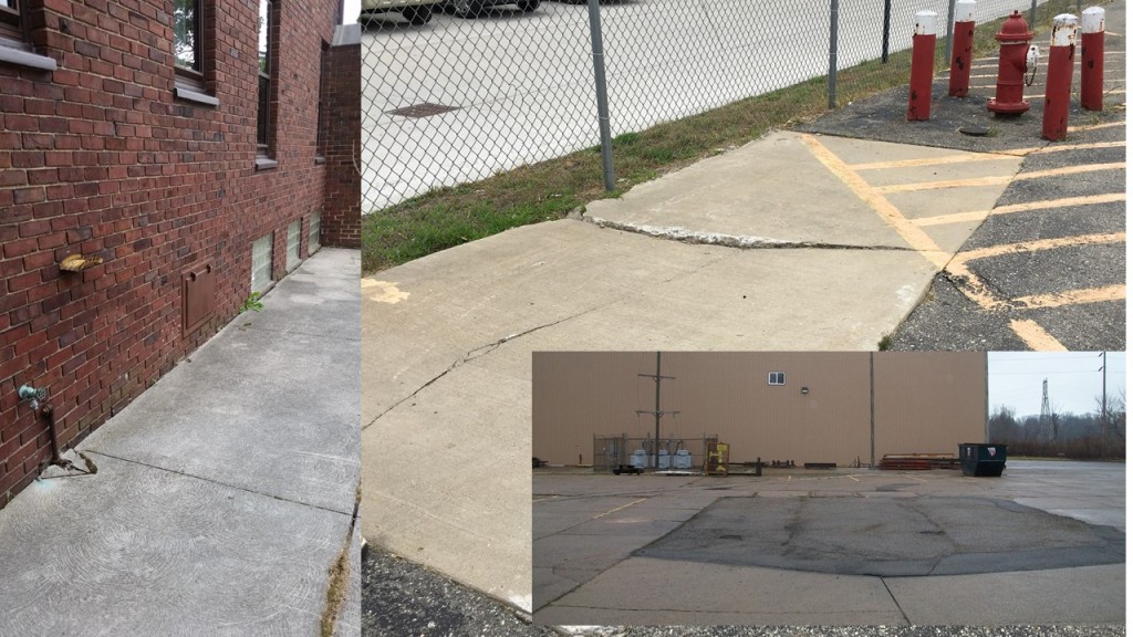 Do you see the evidence of underground storage tanks in any of these pictures?