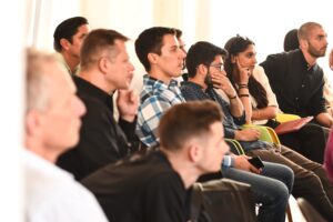 Group of People listening