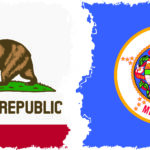 Minnesota and California