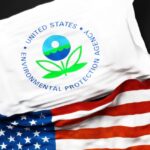 US EPA flag and US Flag